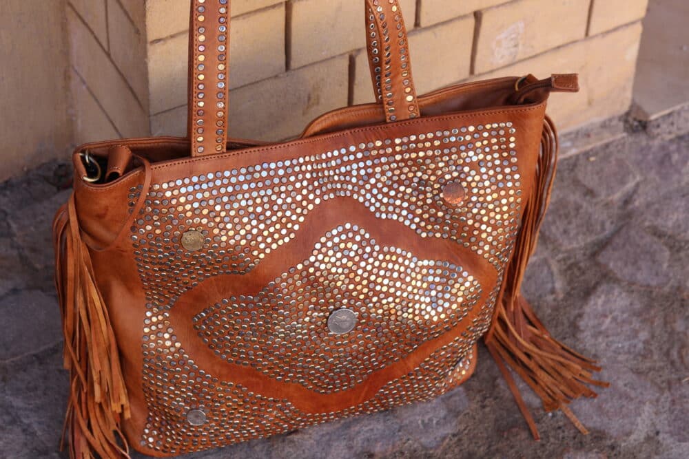 Stylish leather cross the body bag with adjustable strap for versatile use