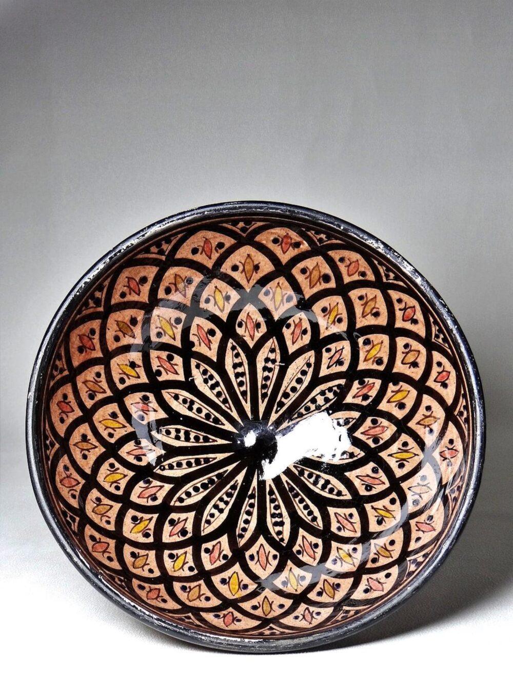 Amazing Brown Ceramic Bowl with rustic glaze