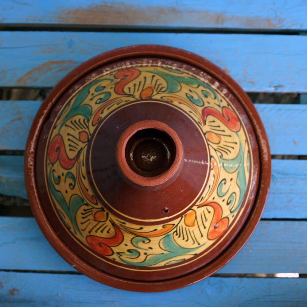 Versatile brown ceramic planter for home decor