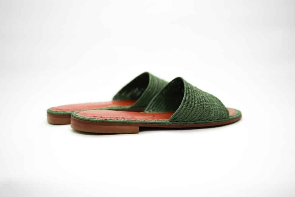 Stylish Awesome Viridian Raffia Sandals perfect for summer